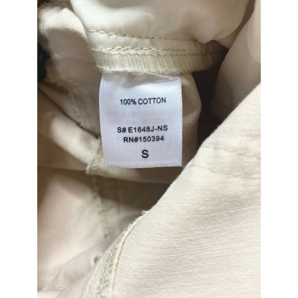 FARROW Ecru Cream Long Sleeve Twill Belted Long Sleeve Cotton Jumpsuit US SMALL - Picture 11 of 16